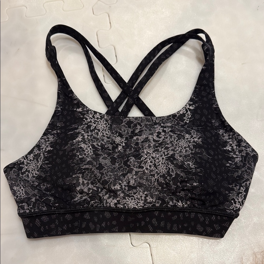 Lululemon Black Energy Lace Sports Bra